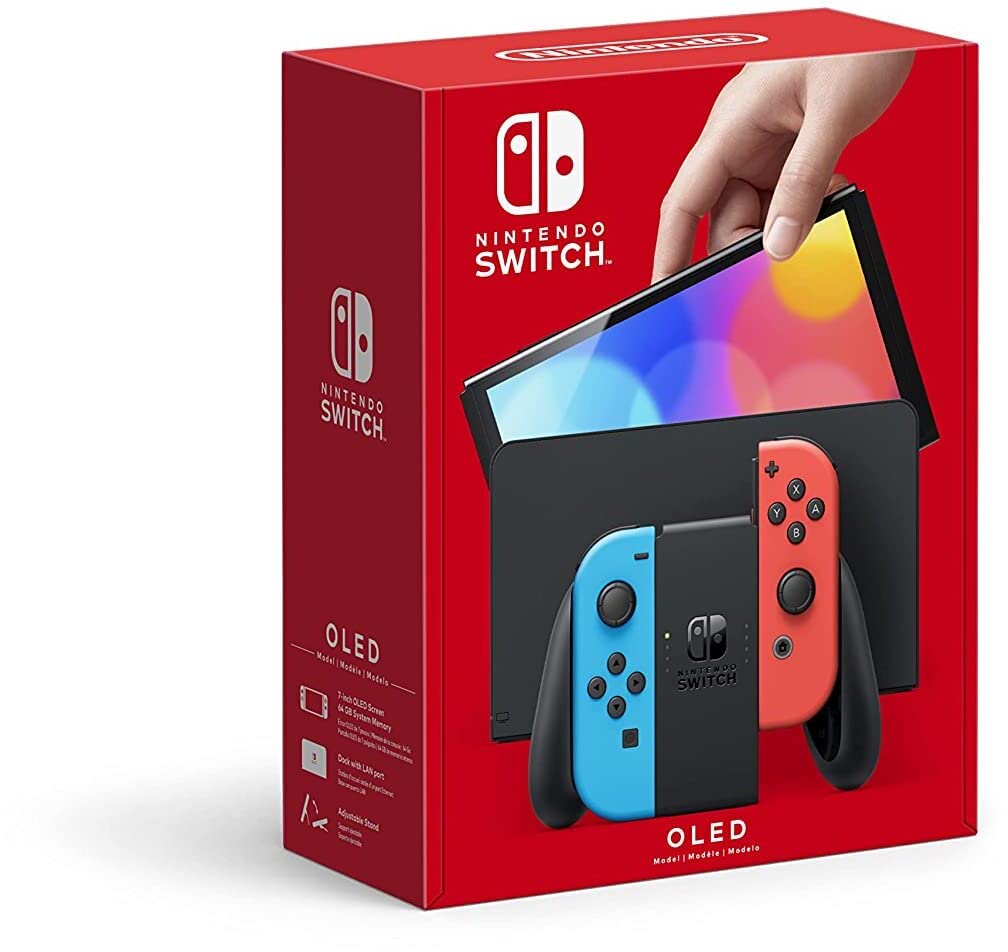 Nintendo Switch OLED - Neon Blue/Neon Red