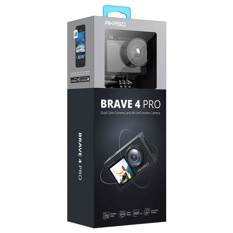 Akaso Brave 4 Pro 4K 30FPS Action Camera – 131ft Underwater Camcorder Waterproof