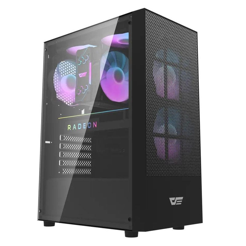 DarkFlash A290 ARGB Mid-Tower ATX Gaming Case - Black
