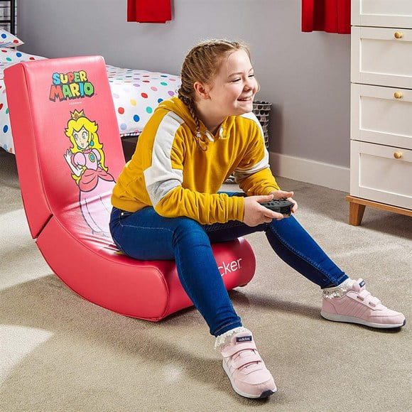 X-Rocker Nintendo Video Rocker Super Mario All-Star Peach Gaming Chair