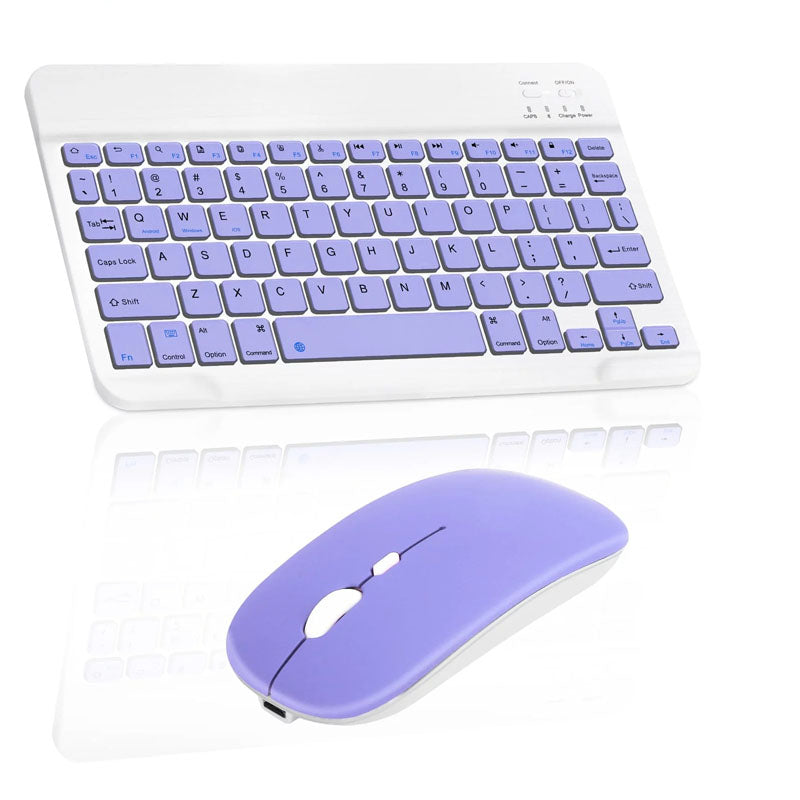 Bluetooth Keyboard Mouse Combo For IPad, IPhone, Android, PC, Laptop