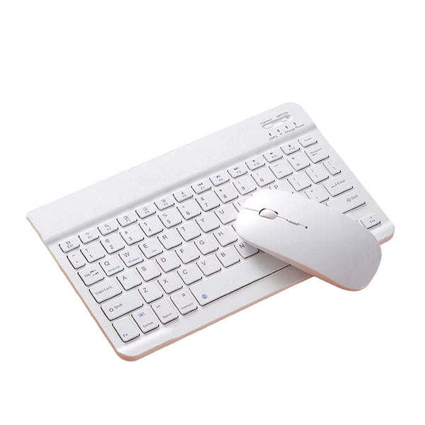 Bluetooth Keyboard Mouse Combo For IPad, IPhone, Android, PC, Laptop - Games4u Pakistan
