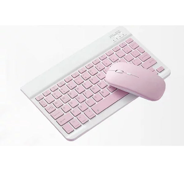 Bluetooth Keyboard Mouse Combo For IPad, IPhone, Android, PC, Laptop - Games4u Pakistan