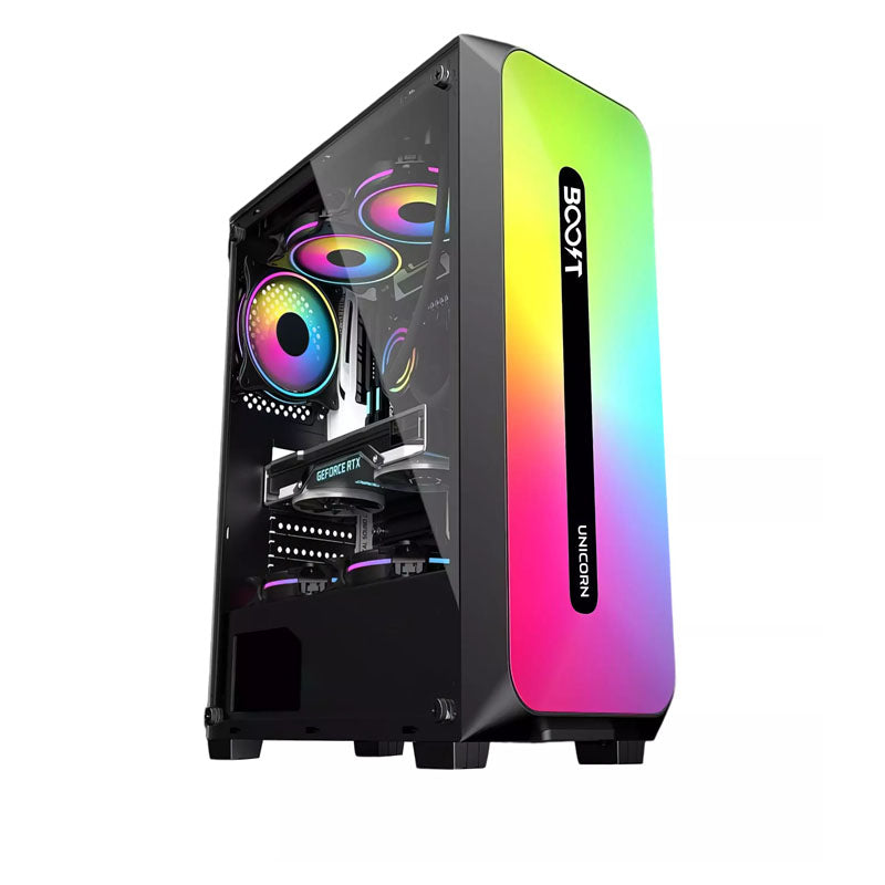 Boost Unicorn PC Case with 3 ARGB Fans