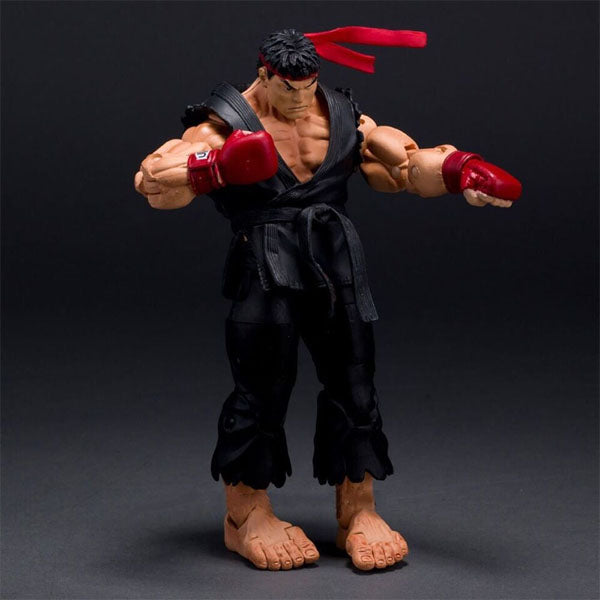 Street Fighter Action Figure Collectible - Ryu (BLACK) - Games4u Pakistan