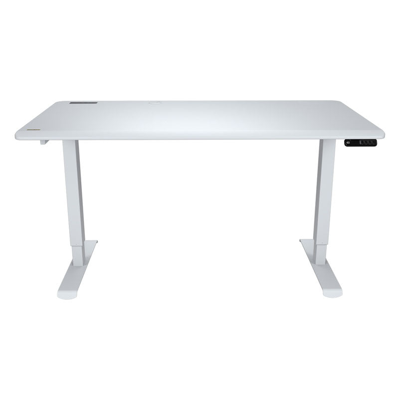 Royal 150 Elite Cougar Electric Gaming Desk (White)