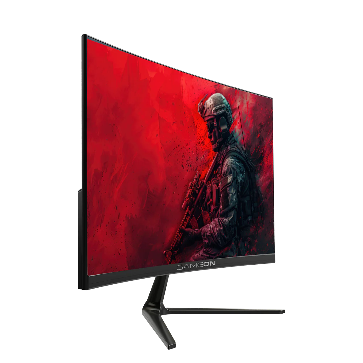 GAMEON GOC24F120VA Pro Series 24" FHD, 120Hz, MPRT 1ms, HDMI 2.1, VA Panel Curved Gaming Monitor (Supports PS5) - Black