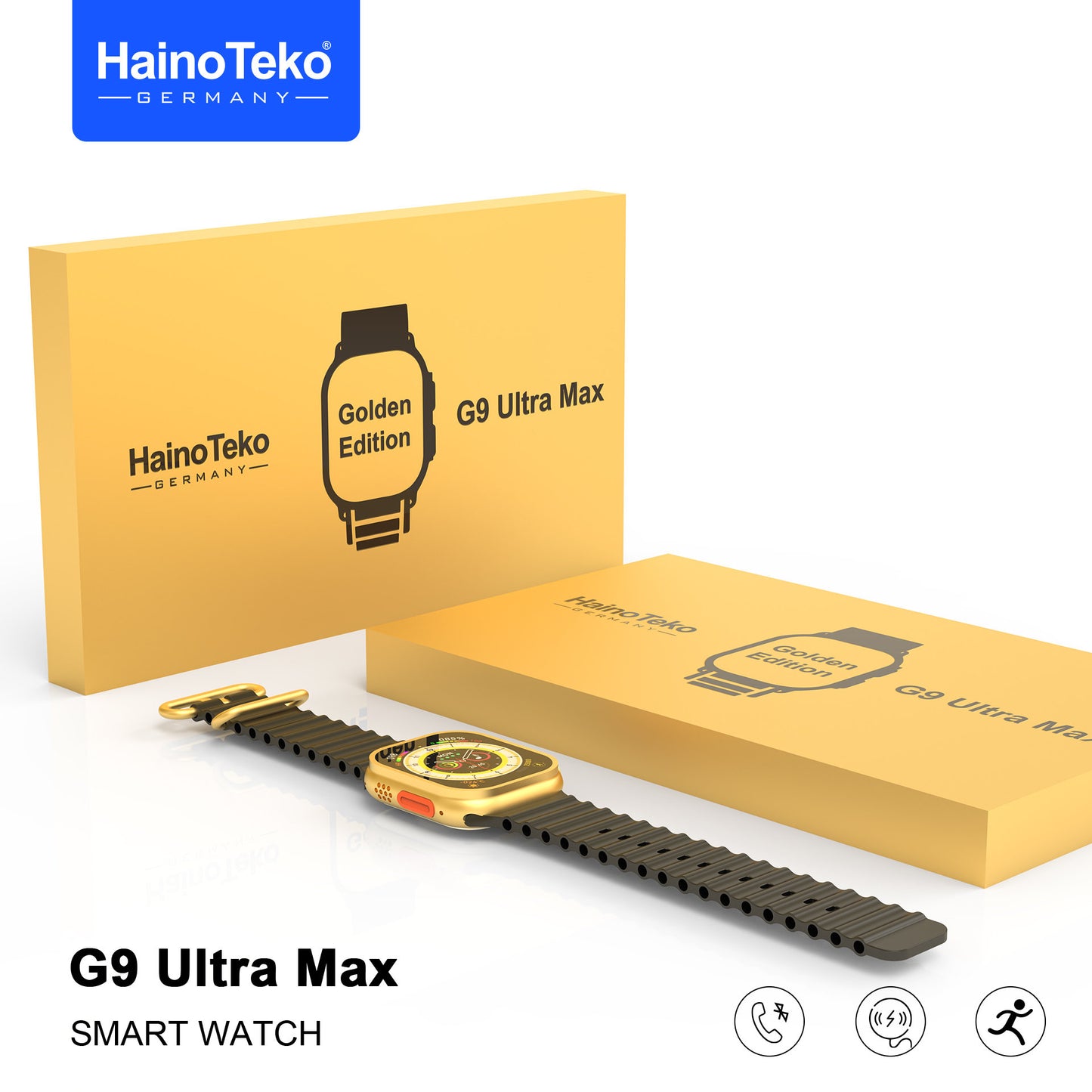 Haino Teko G9 Ultra Max Smart Watch | Gold Edition - Games4u Pakistan