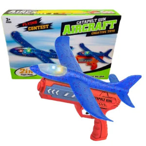Airplane Launcher Toy, One-Click Foam Catapult Glider Plane for Birthday Gifts