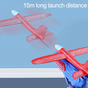 Airplane Launcher Toy, One-Click Foam Catapult Glider Plane for Birthday Gifts
