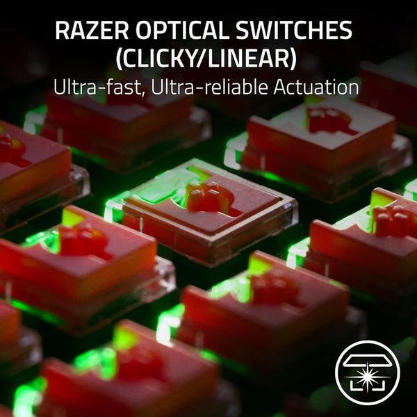 Razer DeathStalker V2 Pro Wireless Gaming Keyboard - Optical Switches Linear Red - Games4u Pakistan
