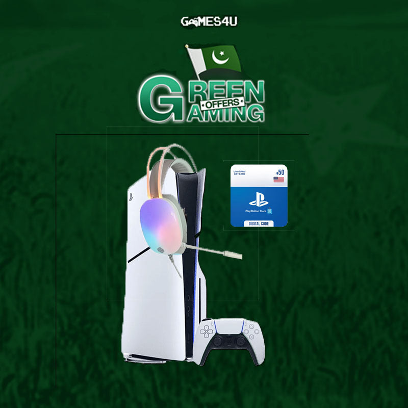 Sony PlayStation 5 Slim 1TB with K Gaming Headset & PSN 50$ Gift Card