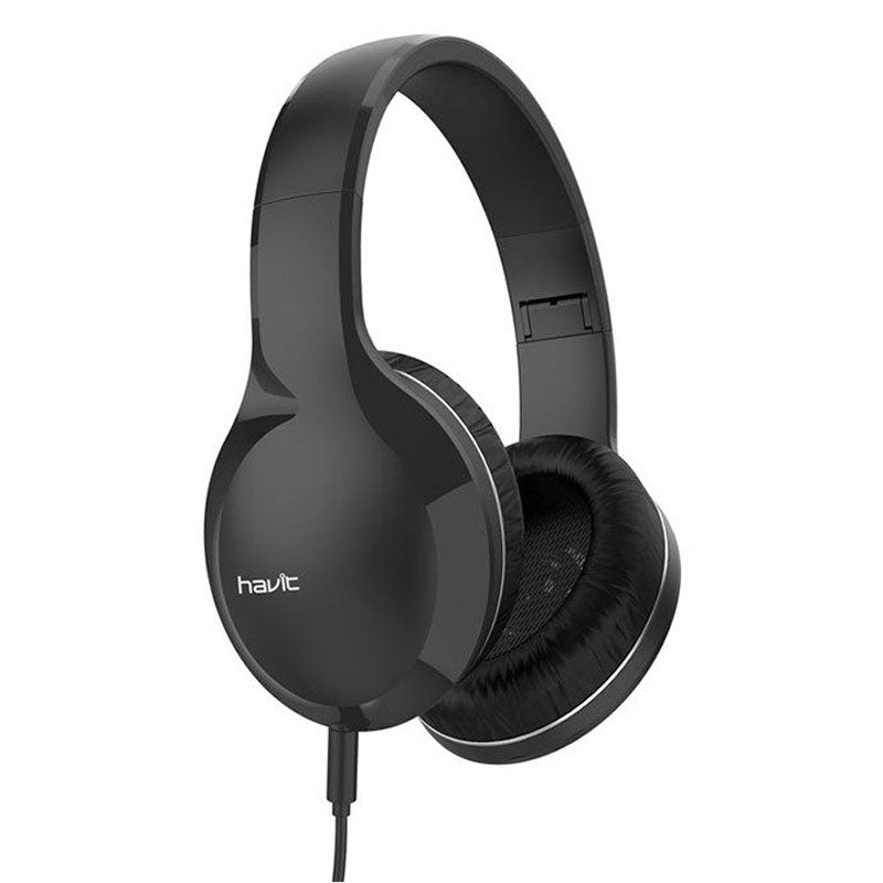 Havit HV-H100D Wired Headphone Black - Games4u Pakistan