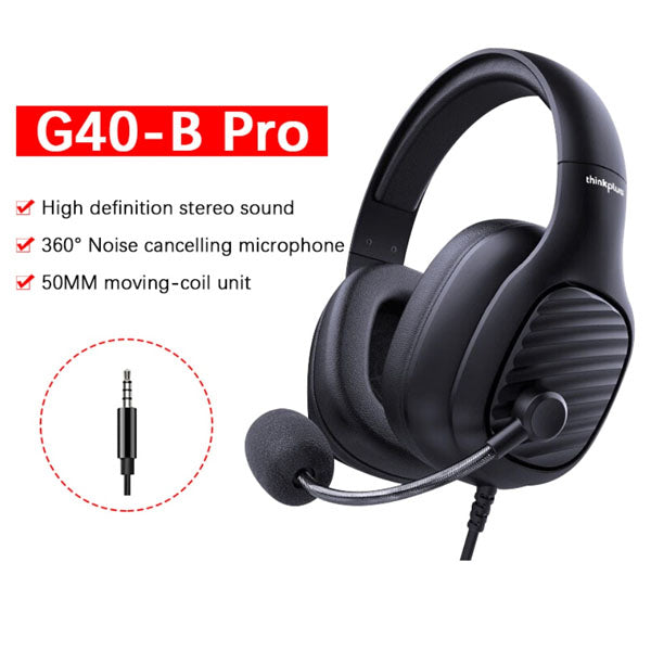 Lenovo-Thinkplus g40 pro gaming swivel microphone, large, coil, for computers, laptops, surround sound - Games4u Pakistan