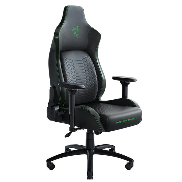Razer Iskur XL Gaming Chair Ergonomic Lumbar Support - Black/Green - Games4u Pakistan