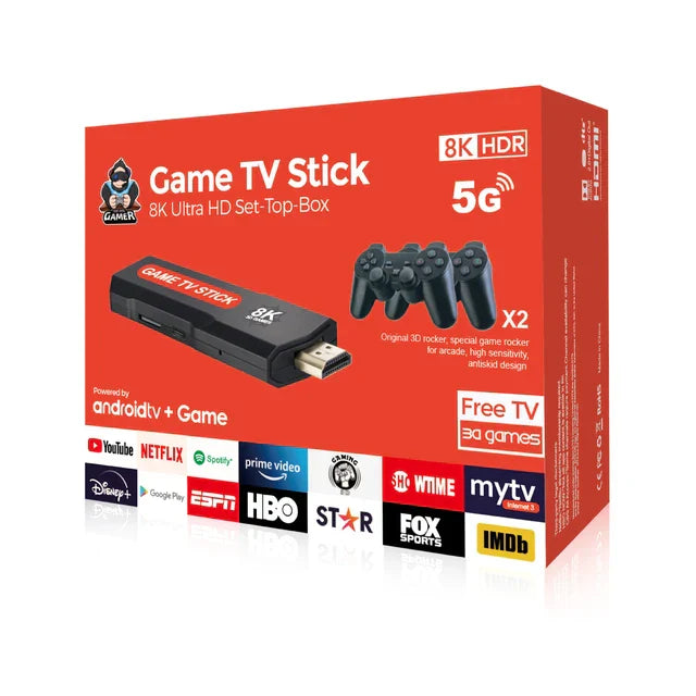 Original android plus gaming box Android 12 box 4k Smart with 2 Wilress ...