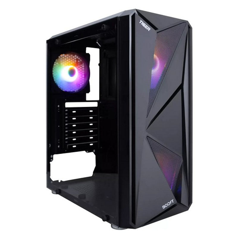 Boost Tiger RGB Mid-Tower ATX with 3 RGB Fans Gaming Case
