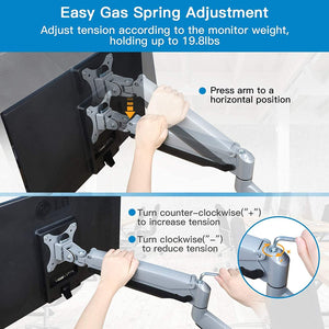 Twisted Minds Single Monitor Aluminum Slim Mechanical Spring Monitor Arm