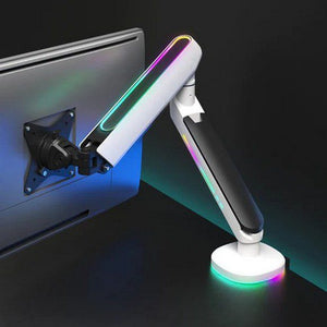 Twisted Minds Premium High-level mechanical spring Gaming Single Monitor Arm With RGB Lighting – Grey