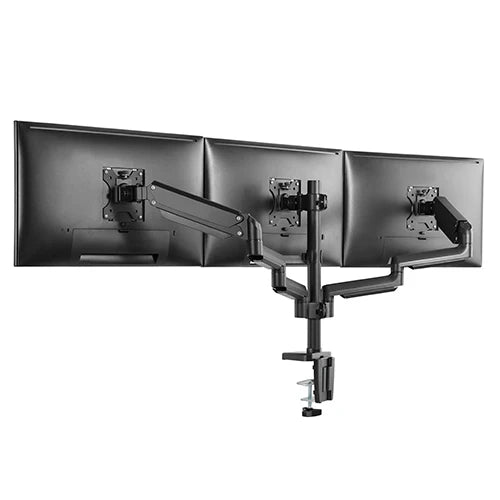 Twisted minds Premium Triple Monitors Aluminum Pole Mounted Gas Spring Monitor Arm –