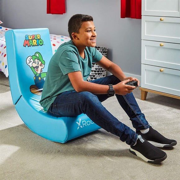 X-Rocker Nintendo Video Rocker Super Mario All-Star Luigi Gaming Chair