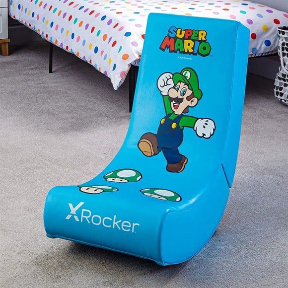 X-Rocker Nintendo Video Rocker Super Mario All-Star Luigi Gaming Chair