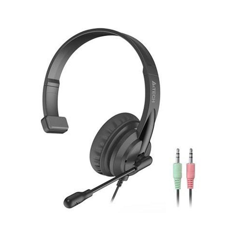 A4Tech HS-11 Single Ear Wearing Mono Headphone - Black