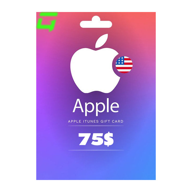 Apple iTunes $75 USD Gift Card