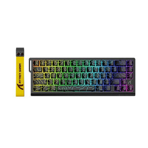 Attack Shark X68 HE 60% Wired Gaming Keyboard Magnetic Switch RGB Mechanical Keyboard - Black Contours
