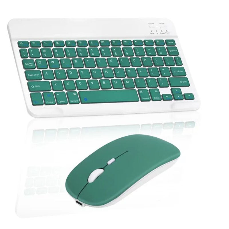 Bluetooth Keyboard Mouse Combo For IPad, IPhone, Android, PC, Laptop - Games4u Pakistan