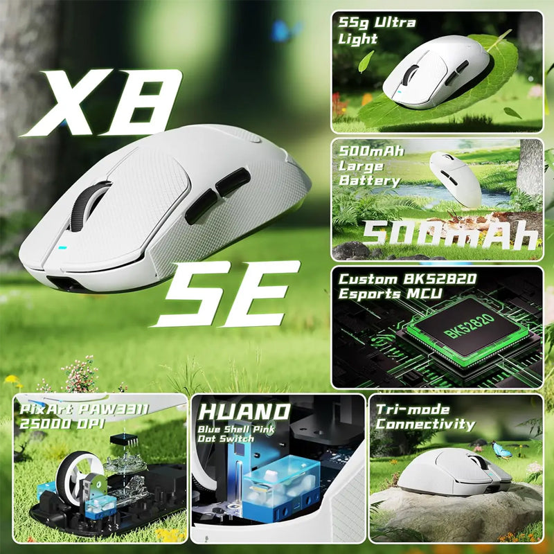 ATTACK SHARK X8 SE Wireless Gaming Mouse