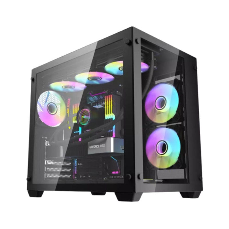 Drakflash C285 Atx Gaming Casing Black– Games4u Pakistan