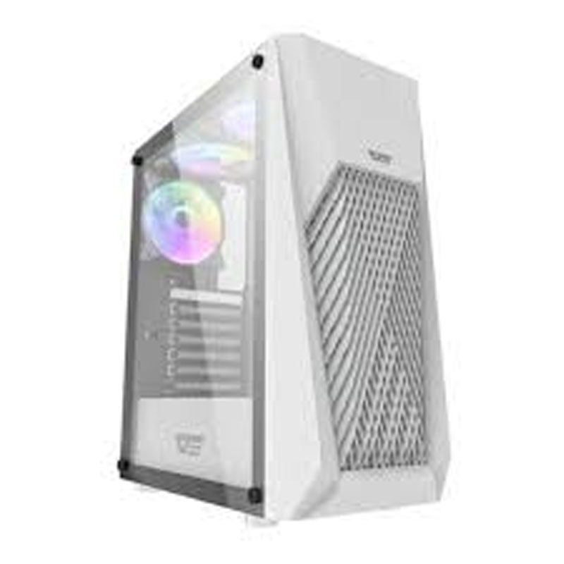 Dark Flash DK150 ATX Gaming Case with 3 RGB Fan - White