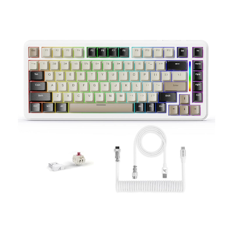 ATTACK SHARK M86 Wireless Mechanical Keyboard - Cheese White
