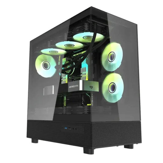 Dark Flash DPX90 ATX Gaming Tower PC Case (Black)