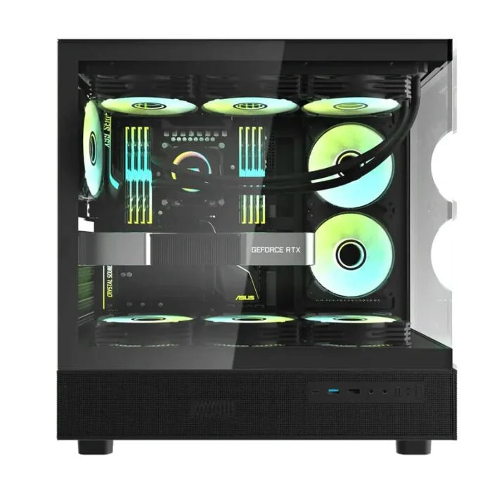 Dark Flash DPX90 ATX Gaming Tower PC Case (Black)