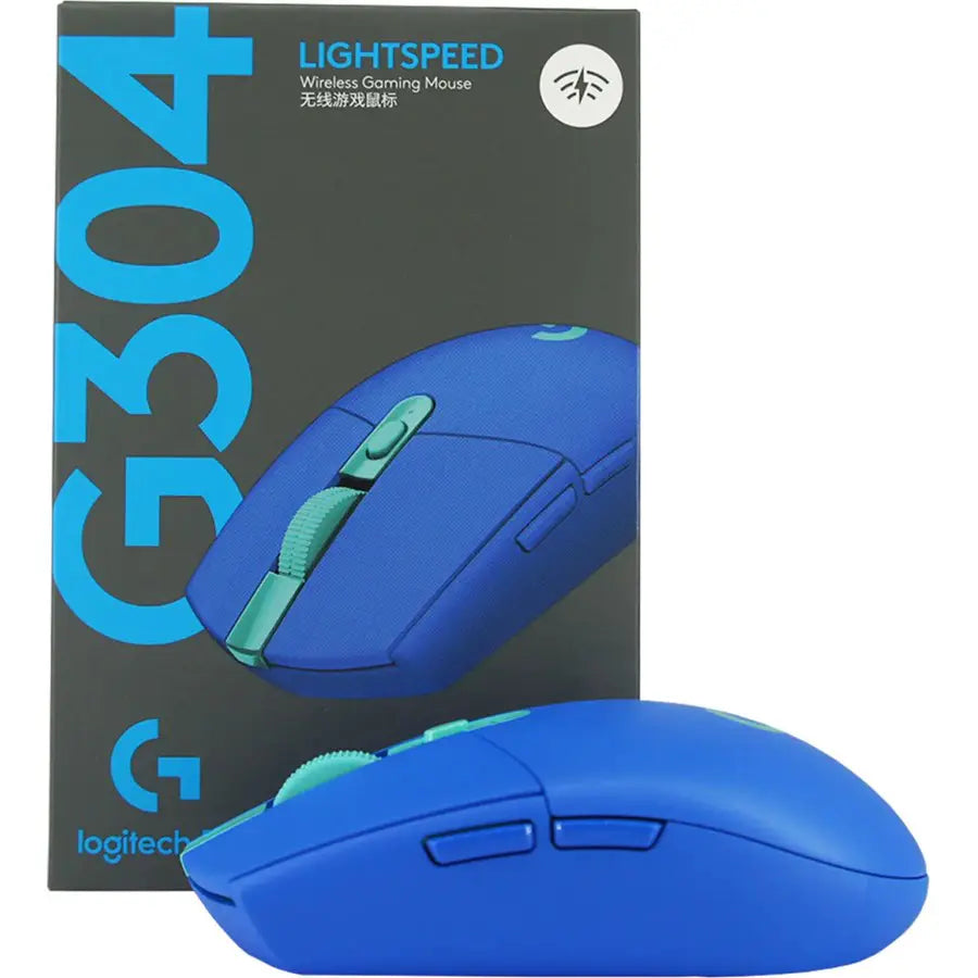 Logitech G304 LIGHTSPEED Wireless Gaming Mouse, HERO Sensor 200-12,000 DPI, 6 Buttons, Blue