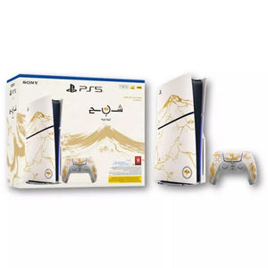 Sony PlayStation 5 Slim Disk Edition Console - Ghost of Yōtei Gold Limited Edition Bundle