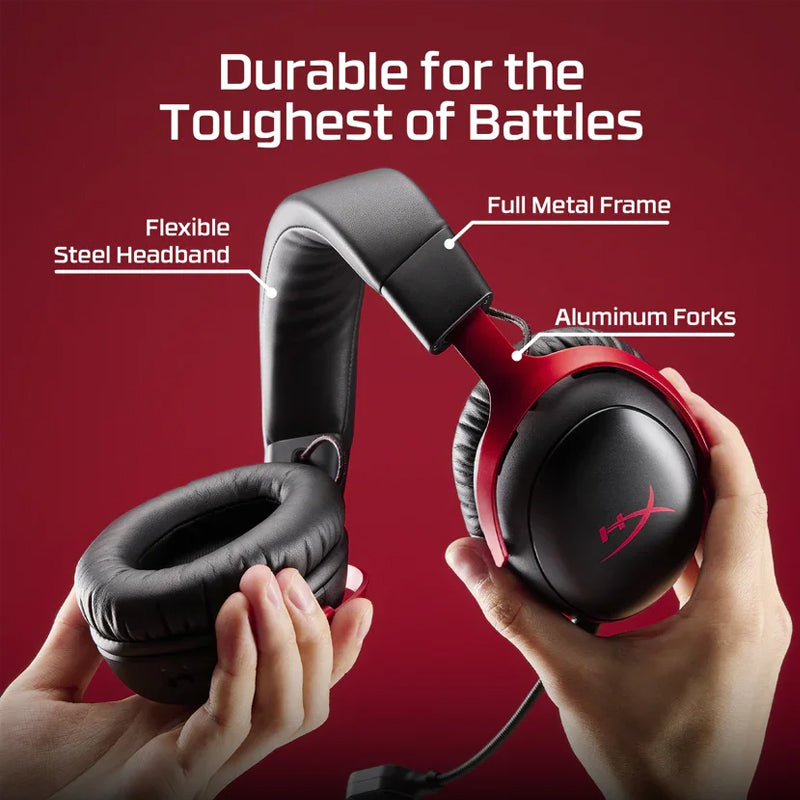 HyperX Cloud III S Wireless Gaming Headset - Red