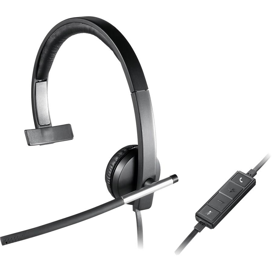 Logitech H650E USB Mono Headset: Enterprise-Grade Audio Quality, Designed and Certified for Business, Cisco Compatible