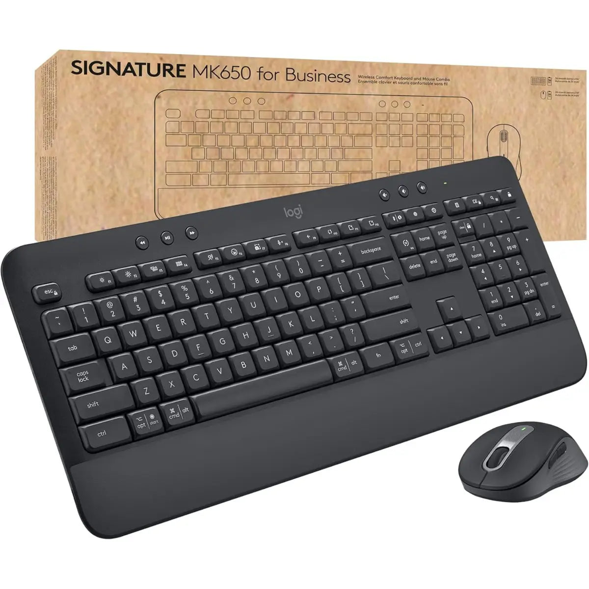 Logitech Signature MK650 Combo for Business, Wireless Mouse and Keyboard