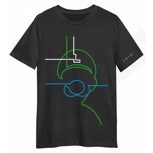 Neon Luigi - Black Tshirt