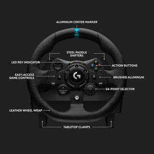 Logitech G923 Racing Wheel and Pedals with Logitech G Driving Force Shifter