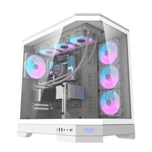 DarkFlash DQX90 Mid-Tower ATX Gaming Case – White