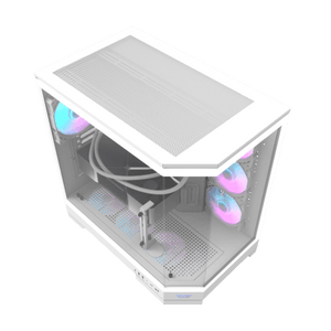 DarkFlash DQX90 Mid-Tower ATX Gaming Case – White
