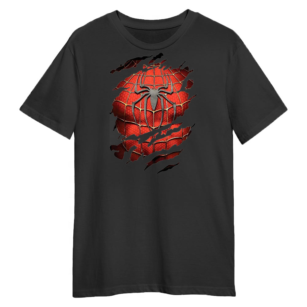 Ripped Spider - Black Tshirt