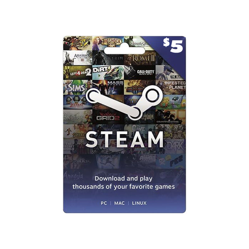 Steam $5 Gift Card - USA