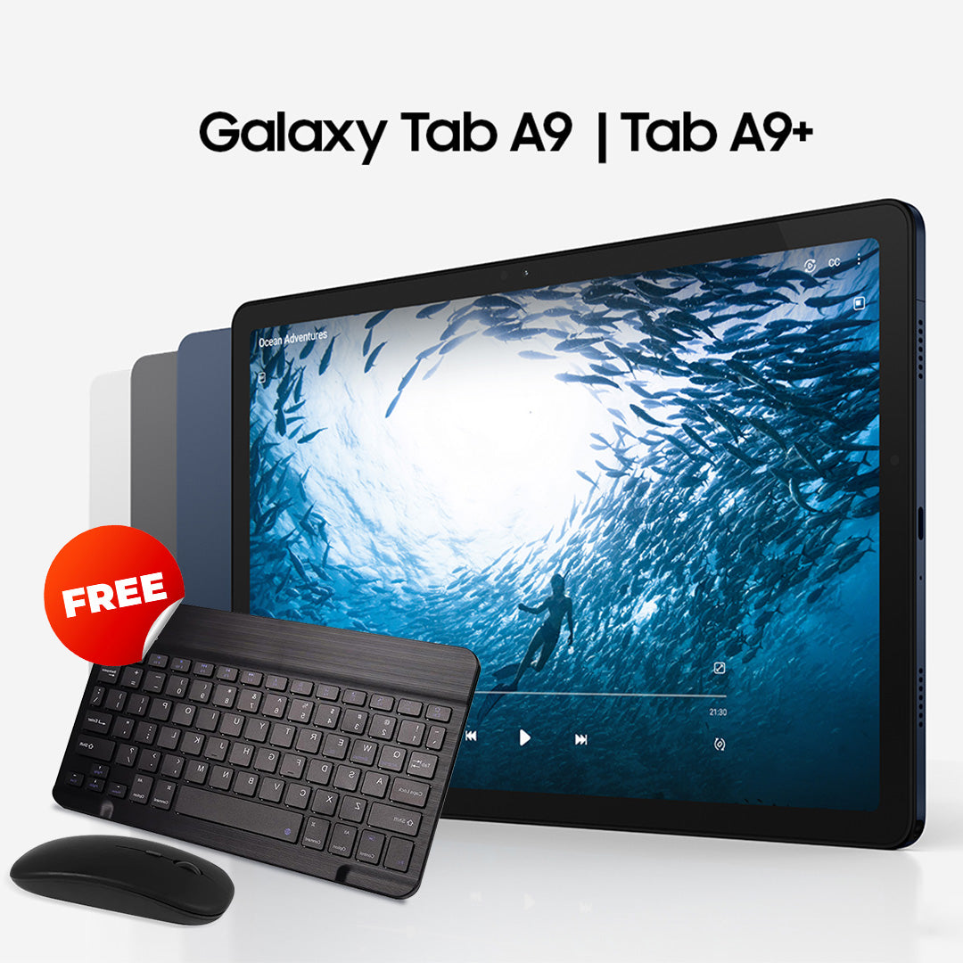 Samsung Galaxy Tab A9 - Graphite (4GB - 64GB) SM-X110 + Free Combo Keyboard + Mouse
