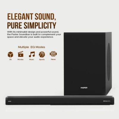 Faster Theater Pro T2000W Sound Bar Speaker - Image 3