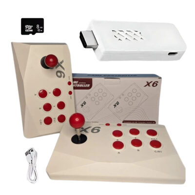 X6 Video Game Console with Double Arcade Joystick 64GB Built-in 20000+ Games - Image 3